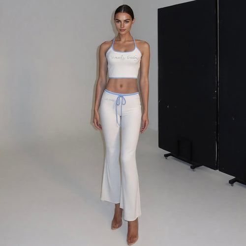 Damen Sportliches Zweiteiler-Set mit bra und weit geschnittener Hose Drune