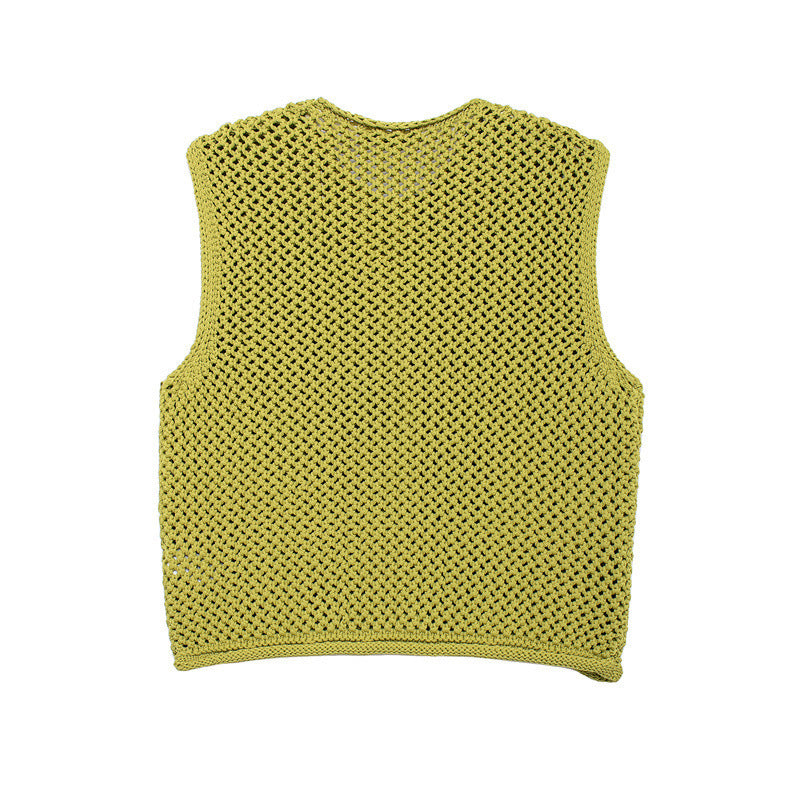 Damen Strickweste mit Knopfdetails und praktischen Taschen Drune