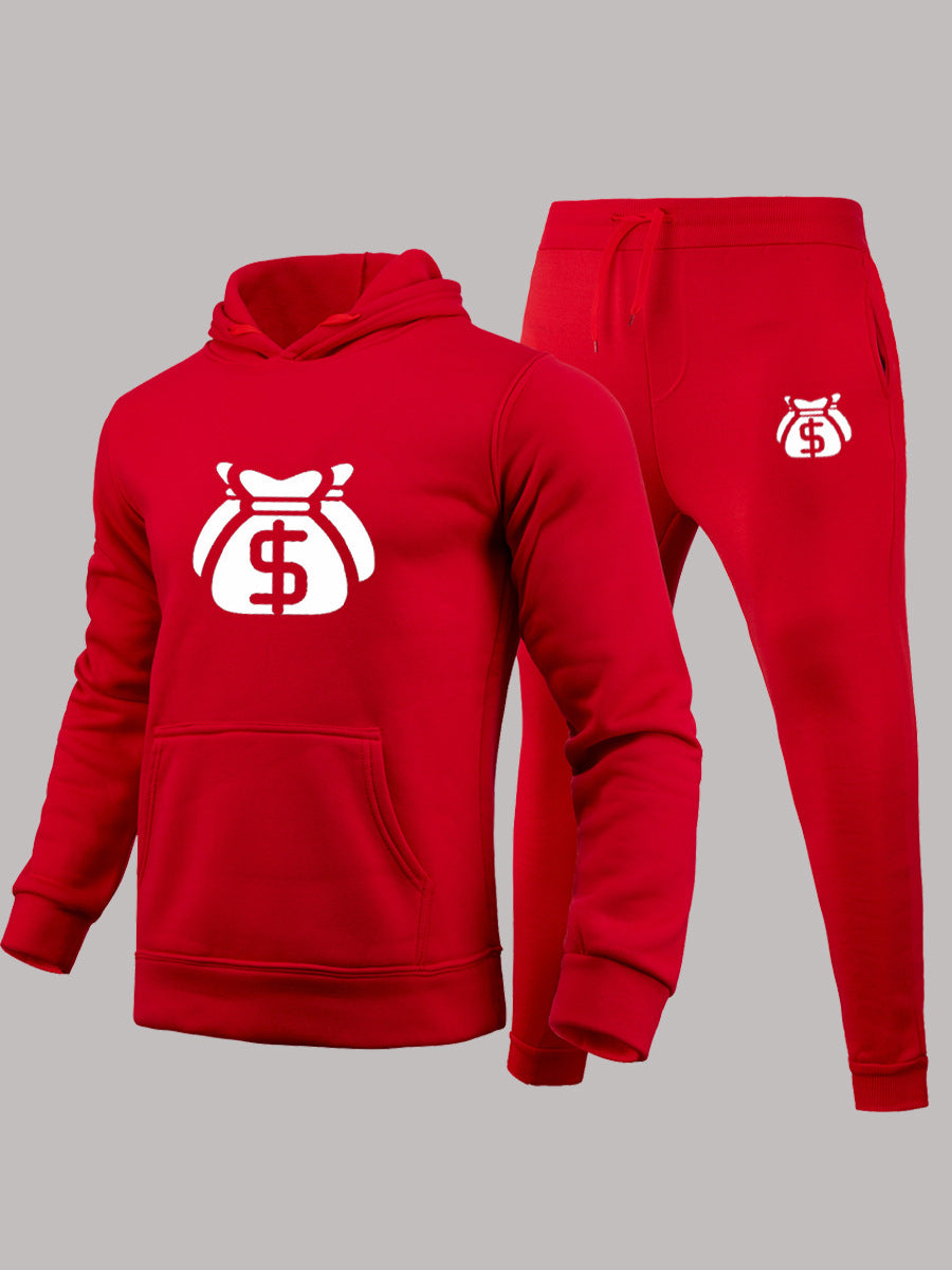 Herren Sweatanzug mit modernem Logo-Druck Drune