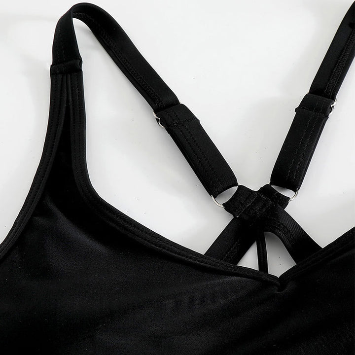 Damen Sportliches Badeoutfit mit elegantem Racerback Drune