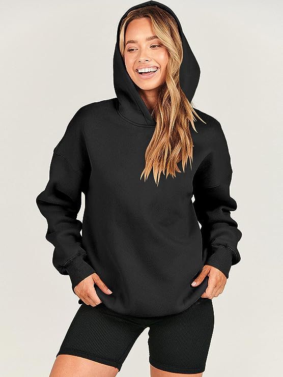 Damen Oversize Kapuzenpullover Drune