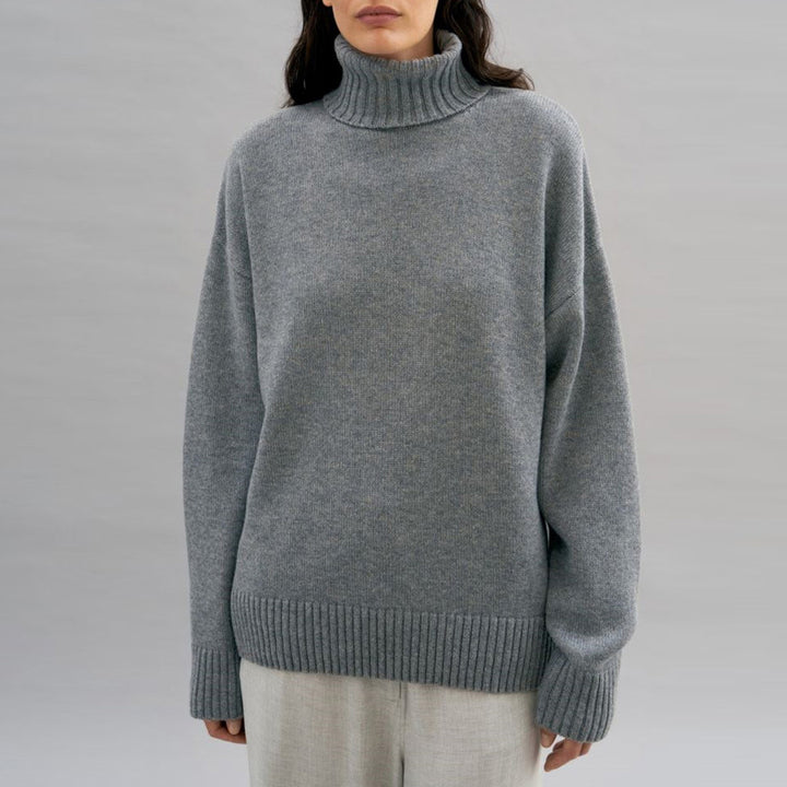 Damen kuscheliger Rollkragenpullover mit oversized Passform Drune