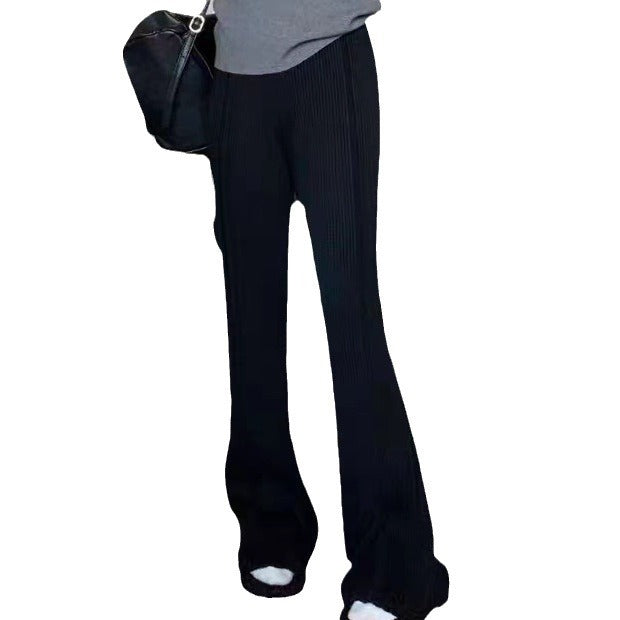 Damen Bequeme Plissee-Hose mit elastischem Bund und weitem Bein Drune