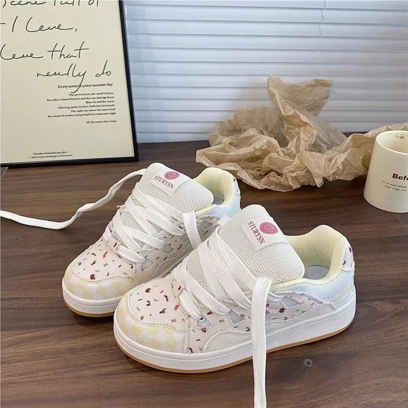 Damen modische Sneakers mit robustem Obermaterial und einzigartigem Design Drune