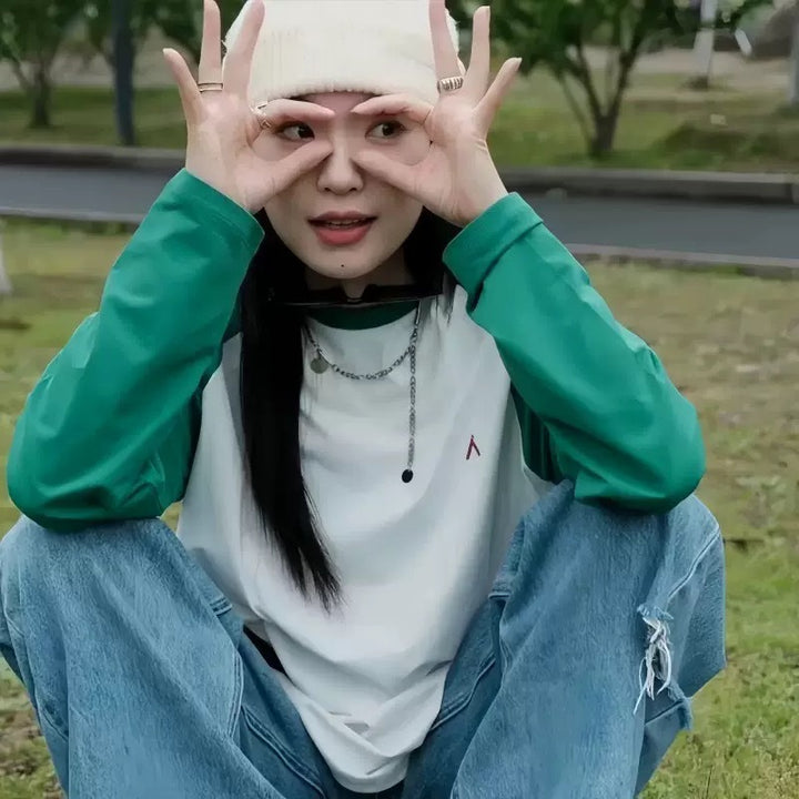 Damen Langarm T-Shirt Drune