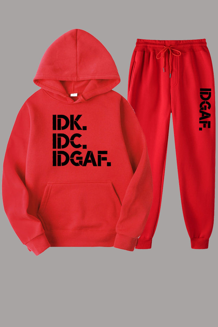 Damen Hoodie- und Jogginghose Set mit beeindruckendem Slogan-Design Drune