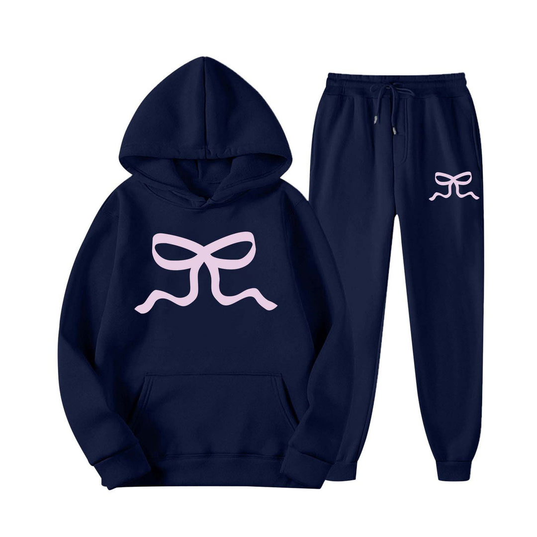 Damen lässiger Hoodie und Jogginghose Set Drune