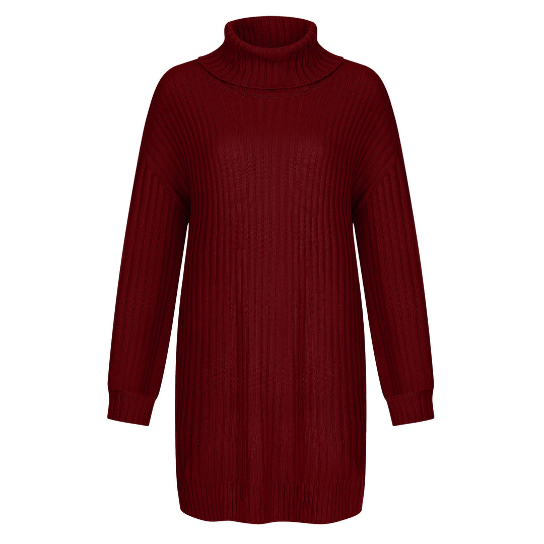 Damen Grobstrick Rollkragenpullover im lässigen Schnitt Drune