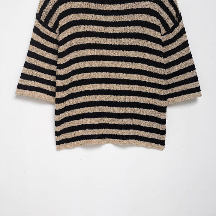 Damen Strickpullover mit stilvollem Streifendessin und weichem Material Drune