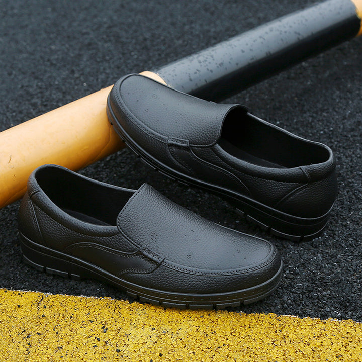 Herren Komfortable Slip-On Schuhe aus hochwertigem Leder mit rutschfester Sohle und atmungsaktiver Innensohle Drune