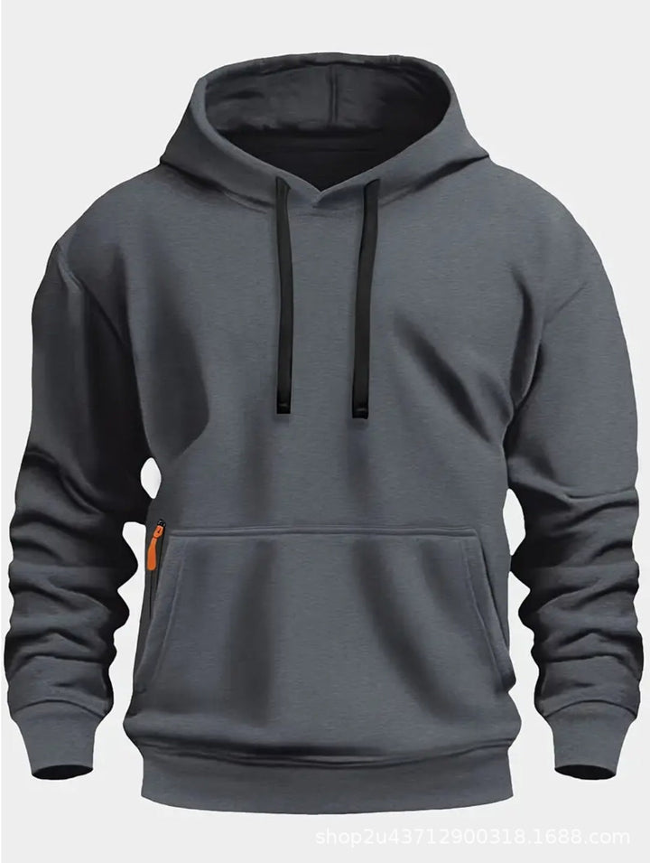 Herren sportlicher Kapuzenpullover mit praktischen Taschen und atmungsaktivem Material Drune