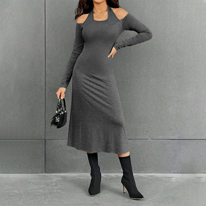 Damen Maxikleid mit schickem Schnitt und eleganten Cut-Out-Details Drune