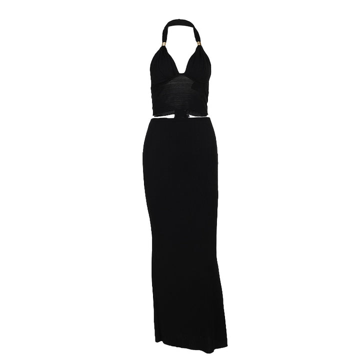 Damen Elegantes Crop-Top mit raffinierten Trägerdetails und schmalem Schnitt Drune