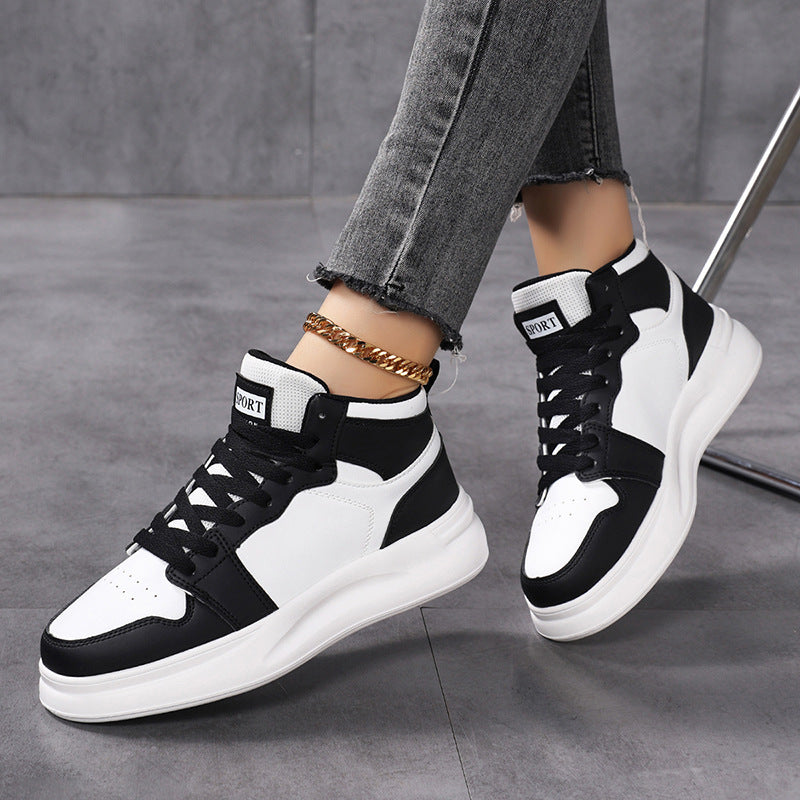 Damen Sportliche High-Top Sneaker mit atmungsaktivem Obermaterial Drune