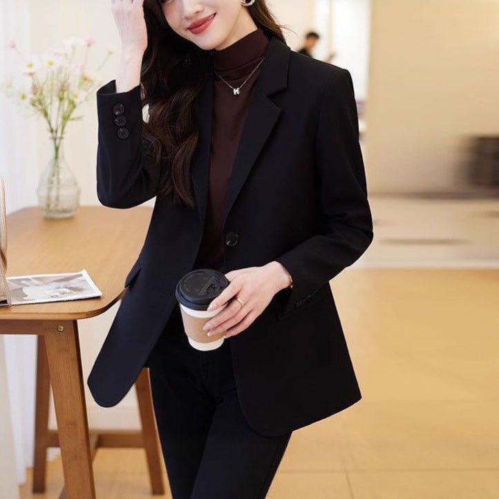 Damen eleganter Blazer mit strukturiertem Schnitt und zeitlosen Details Drune