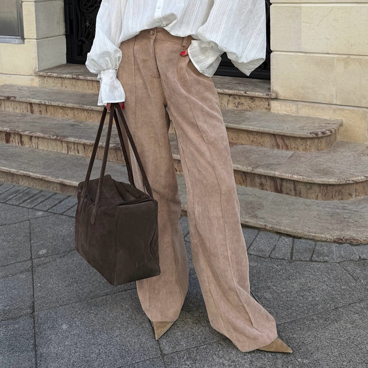 Damen Weite Cordhose Drune