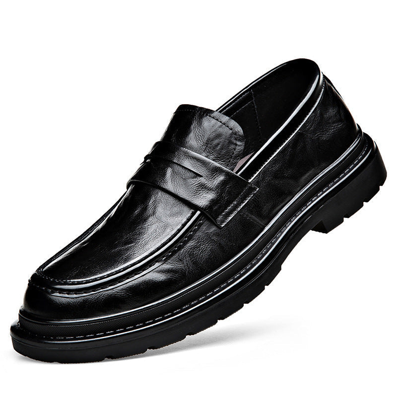 Herren Elegante Leder Mokassins mit rutschfester Sohle und komfortablem Innenfutter Drune
