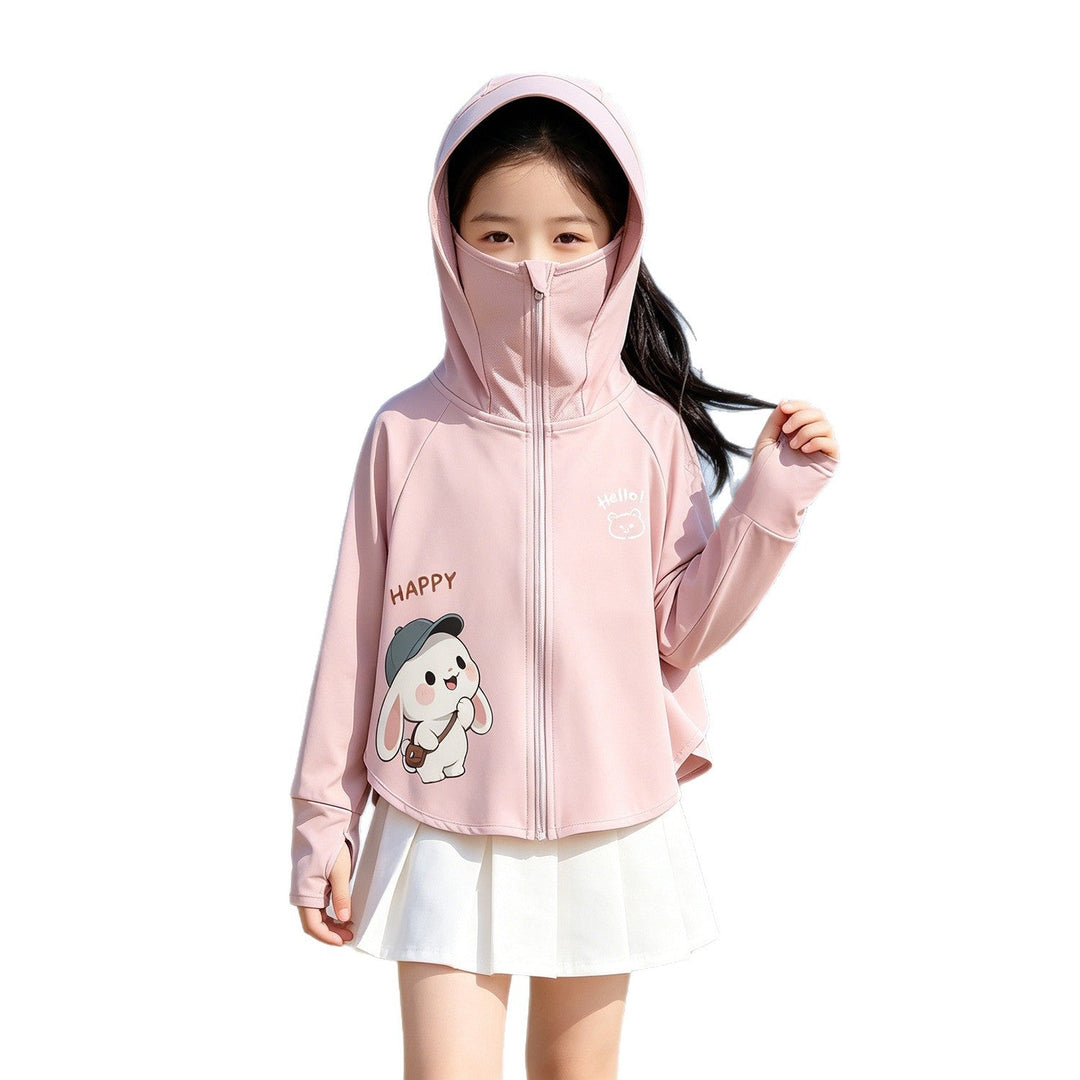 Damen nan leichte UV-Schutz Sonnenjacke mit Kapuze und Daumenlöchern für Mädchen  Drune