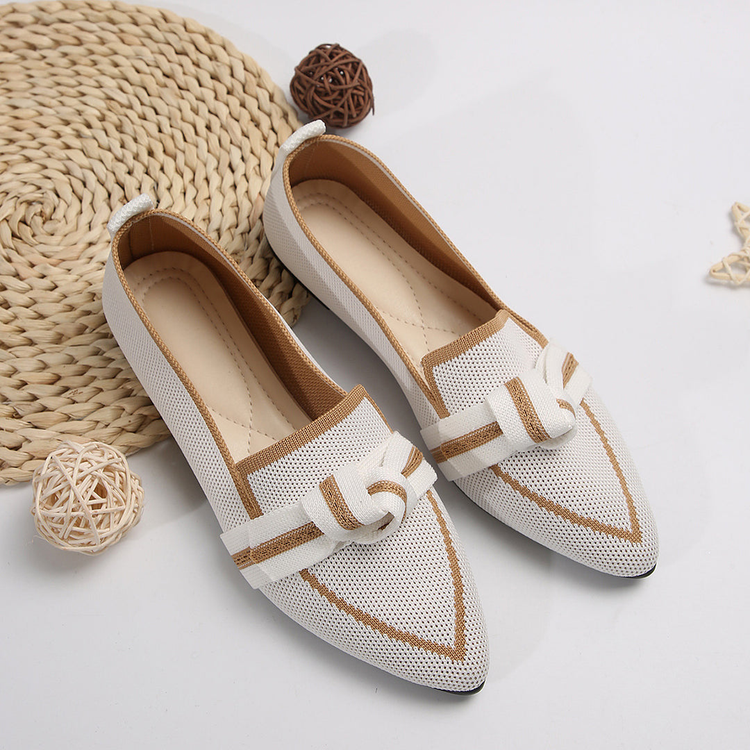 Damen elegante Slipper mit modischen Knoten-Details Drune