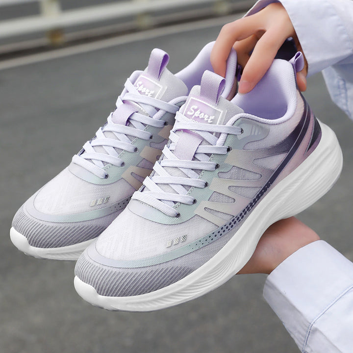 Herren nan leichte atmungsaktive Laufsneaker mit nahtlosem Strickobermaterial, gepolstertem Fersenkragen und reaktiver EVA-Dämpfung Drune