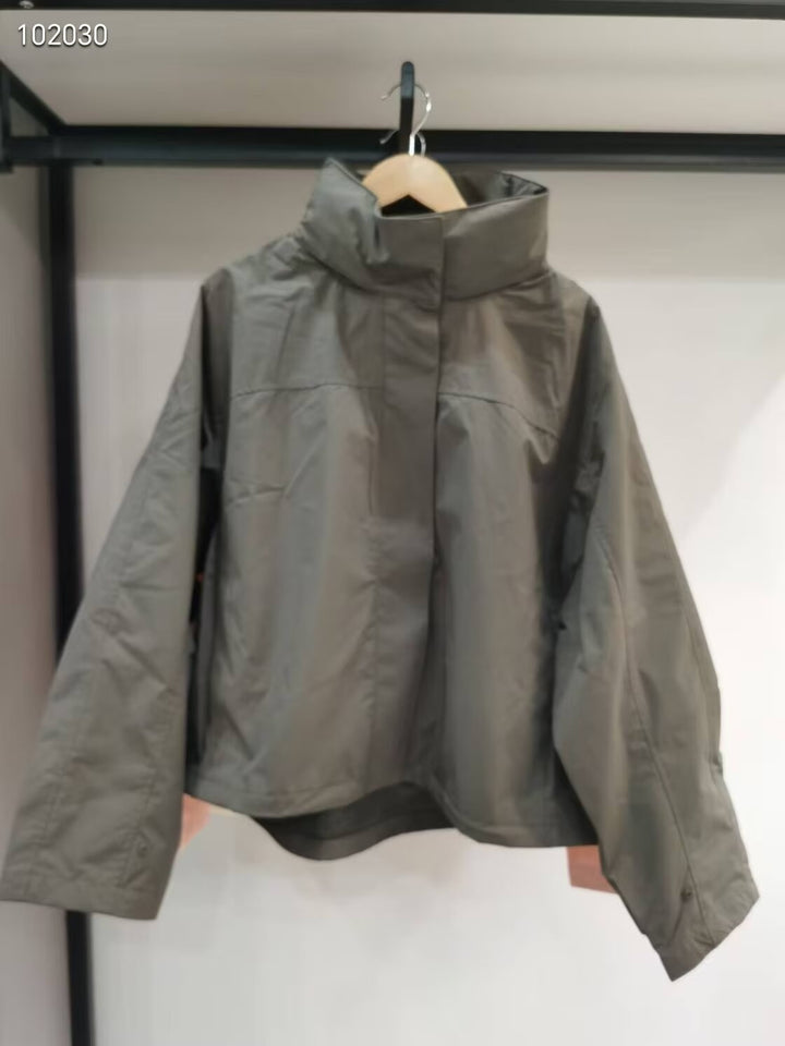 Damen leichte Übergangsjacke mit hohem Kragen Drune