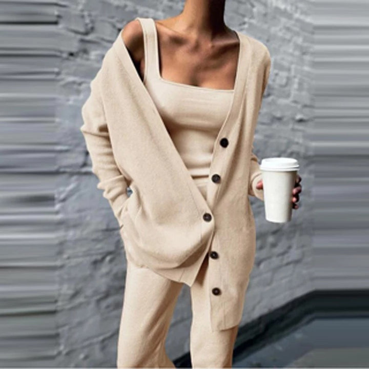 Damen Strickjacke mit lässigem Schnitt und praktischen Taschen Drune