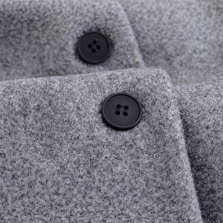 Damen eleganter Bouclé-Mantel Drune