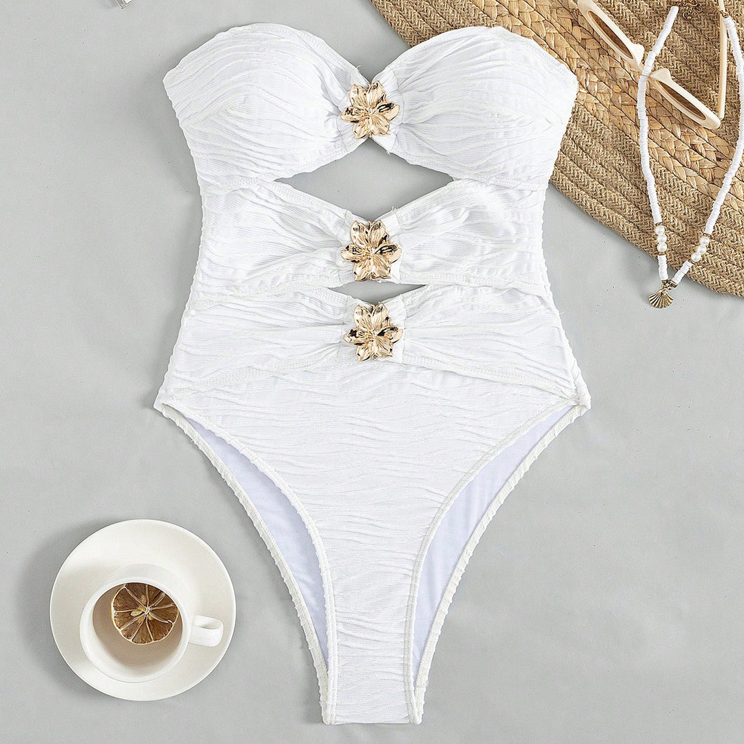 Damen Cut-Out Badeanzug mit raffiniertem Design Drune