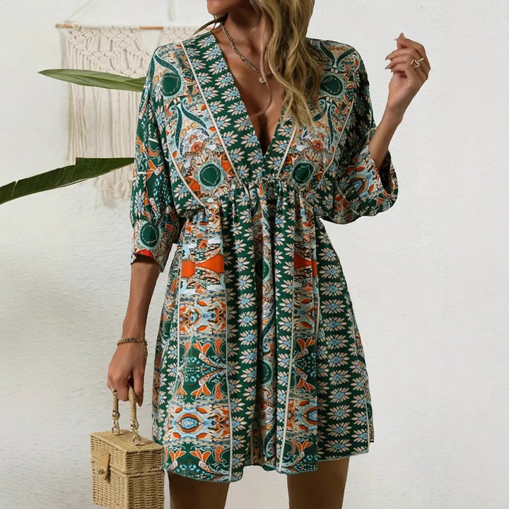 Damen modisches Mini-Kleid Drune