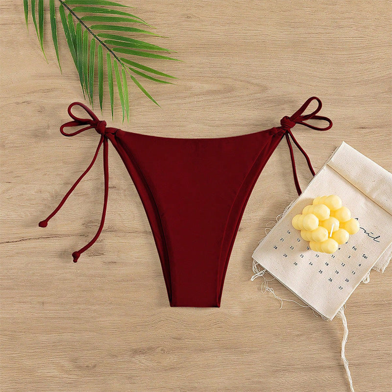Damen Bikinislip mit verstellbaren Seitenbändern und hohem Beinausschnitt Drune