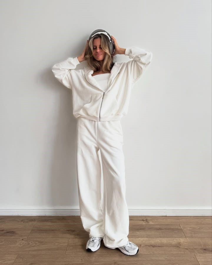 Damen stylisches und gemütliches Fleece-Loungewear-Set Drune