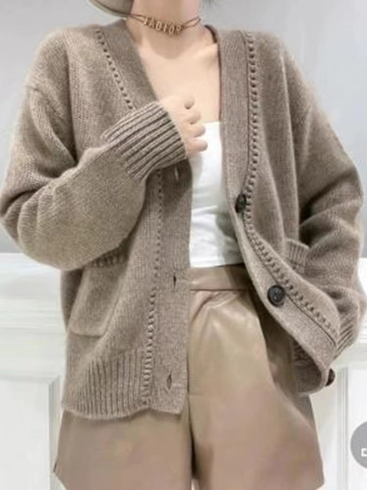 Damen Strickjacke im lässigen Oversized-Stil Drune