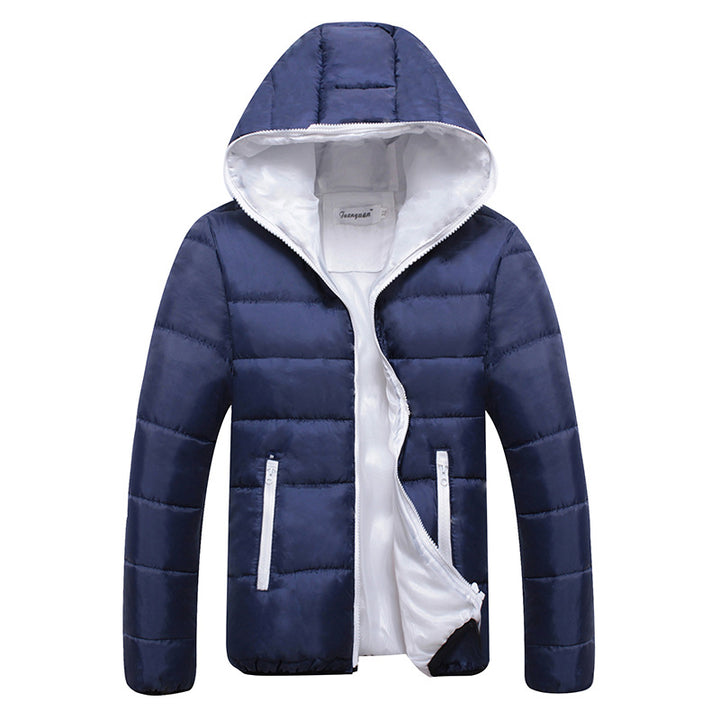 Unisex nan leichte Steppjacke mit wattierter Isolierung, gefütterter Kapuze und verdeckten Reißverschlusstaschen Drune