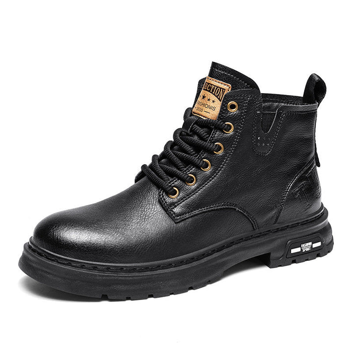 Herren robuste Lederstiefel Drune