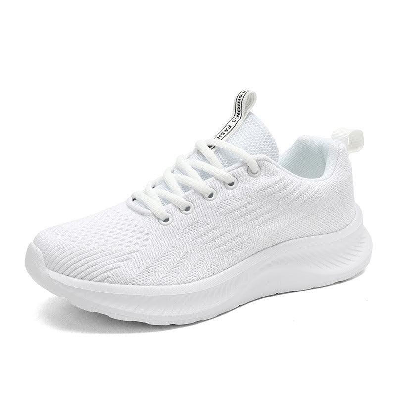 Damen nan ultraleichter Strick-Freizeitsneaker mit ergonomischer Dämpfungskernsohle und Zuglasche Drune