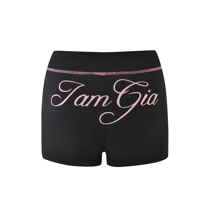 Damen Sportliche Shorts mit auffälligem Logo Drune