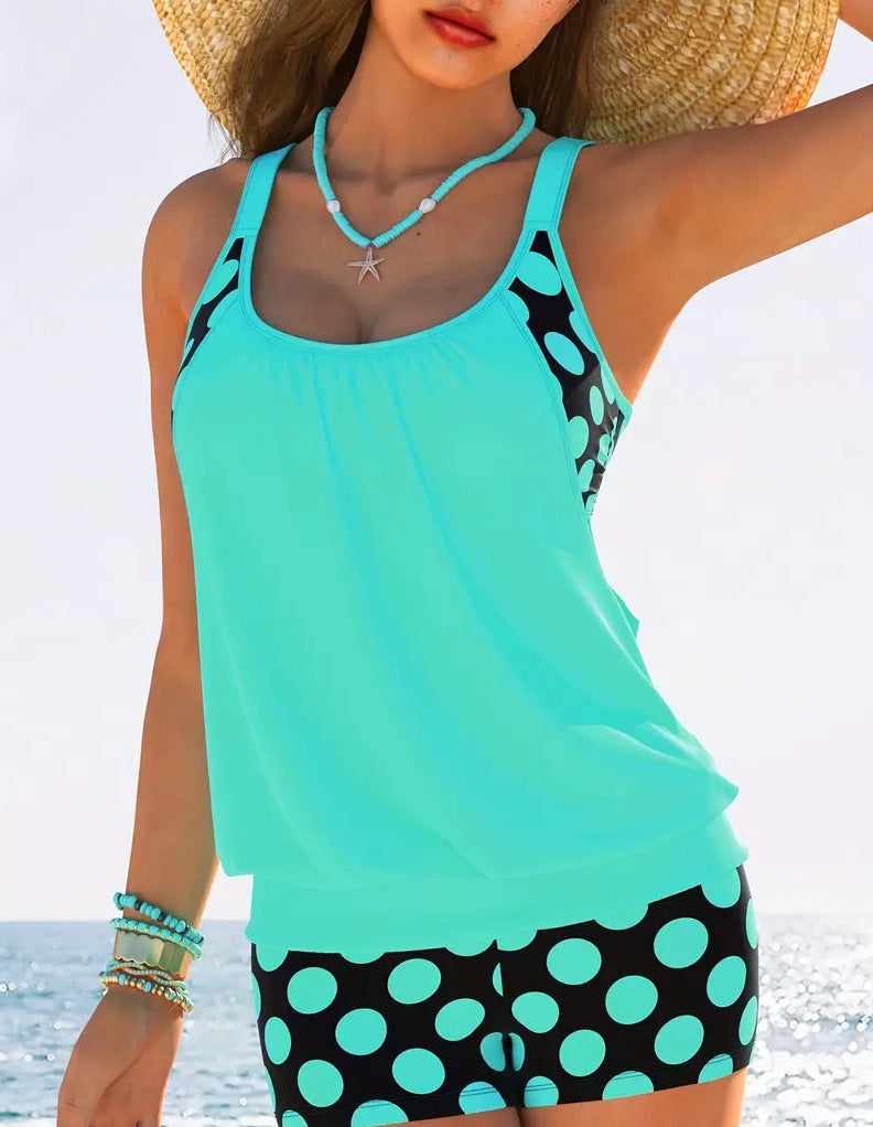 Damen Sportlicher Tankini mit stylischem Schnitt und Shorts Drune
