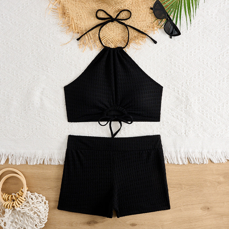Damen Bikini-Set mit raffinierten Schnittdetails und elastischen Trägern Drune