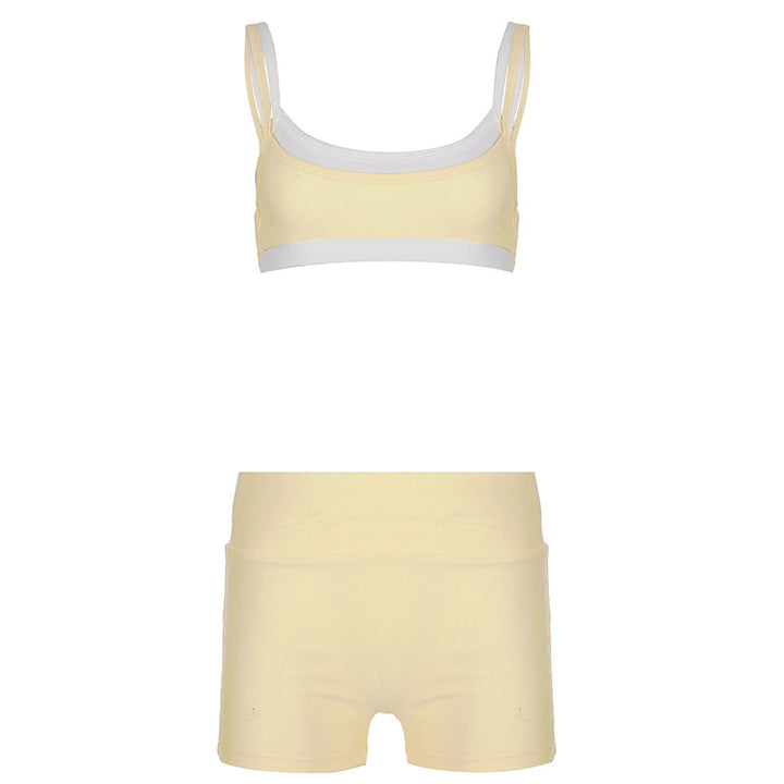 Damen Sportliches Zweiteiler-Set mit verstellbaren Trägern Drune