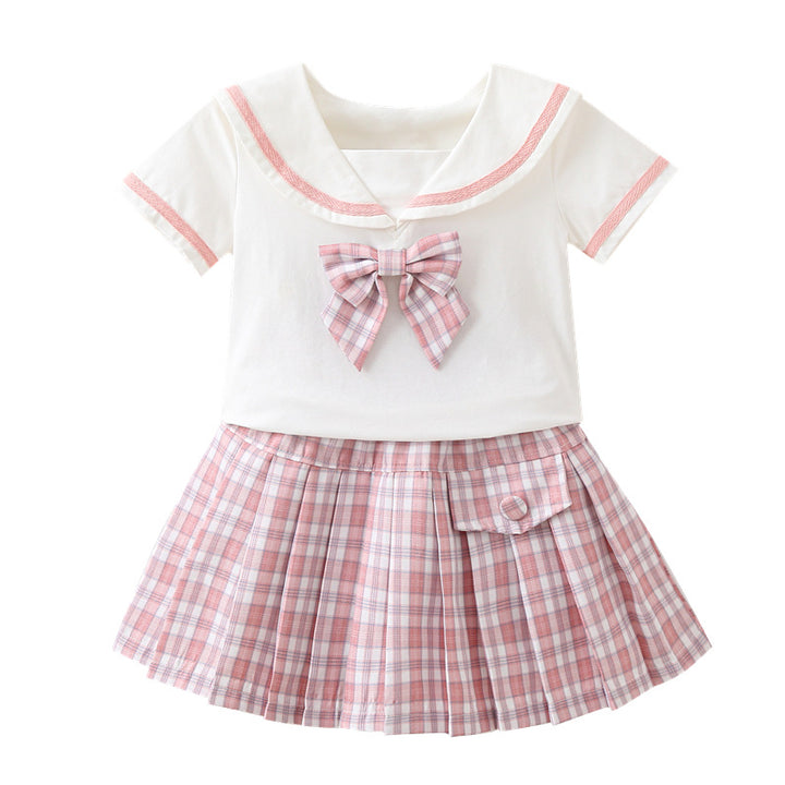 Mädchen Matrosen-Outfit mit Rüschen Drune