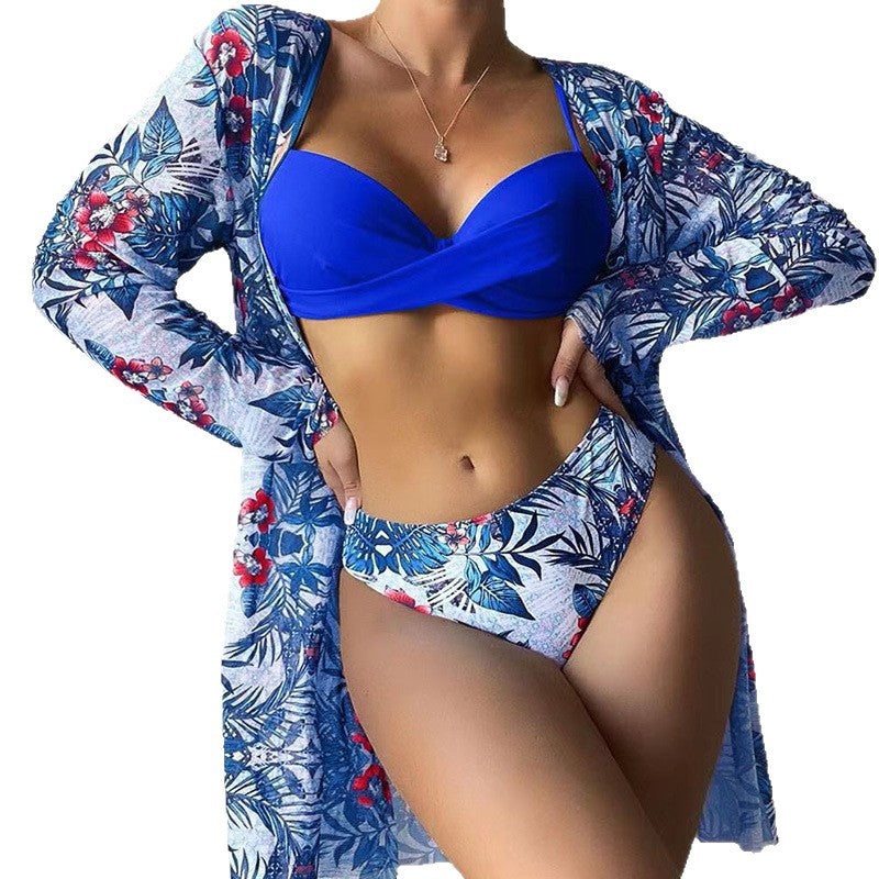 Damen Strandkimono mit floralem Muster Drune