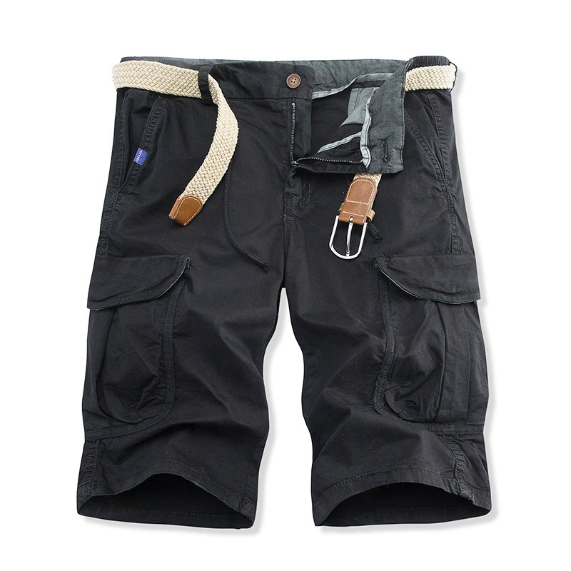 Herren vielseitige Cargo-Shorts mit verstellbarem Gürtel Drune