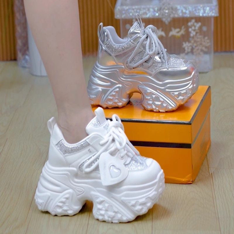 Damen Chunky Sneakers mit puffiger Sohle und innovativer Dämpfung Drune