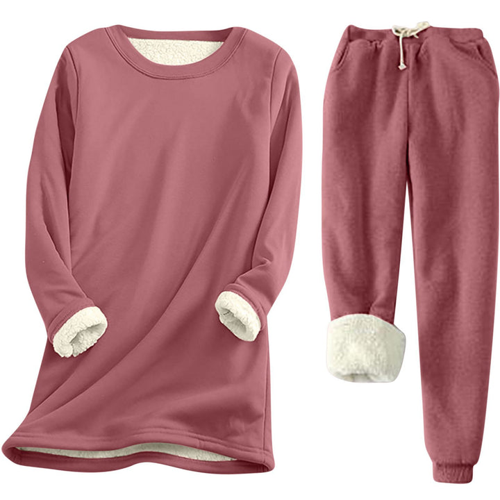 Damen Freizeit Sweatshirt-Set mit kuscheligem Innenfutter und lässiger Passform Drune