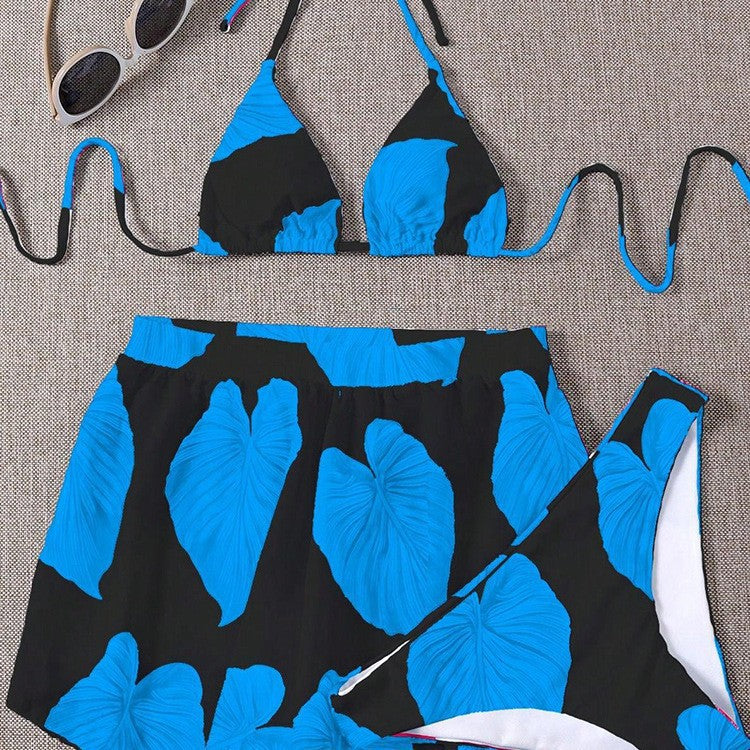 Damen 2-teiliges Bikini-Set mit trendigem Rock Drune