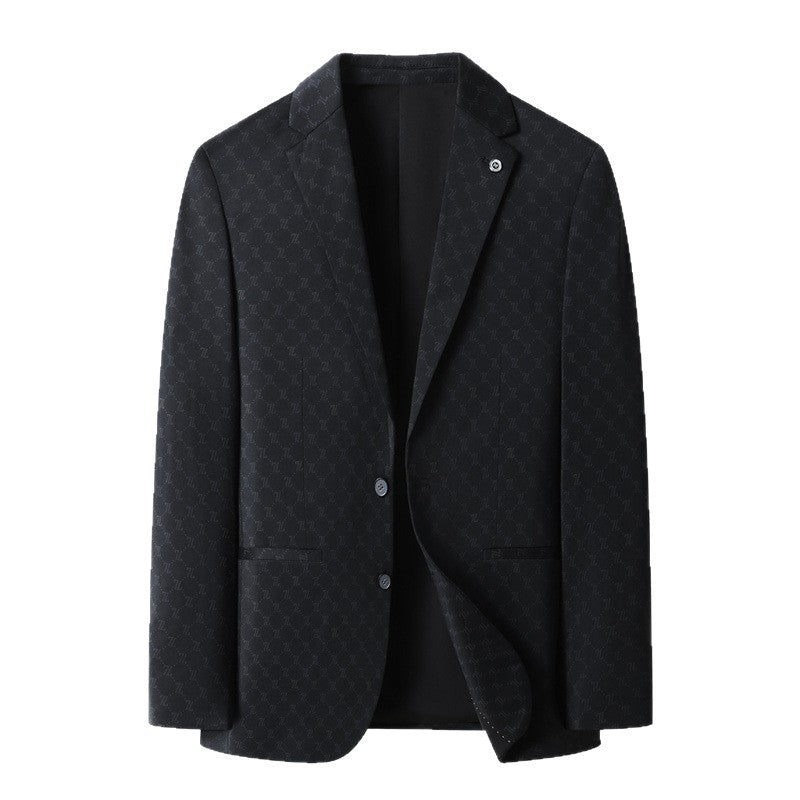 Herren modischer Blazer mit feinem Muster und hochwertigen Materialien Drune