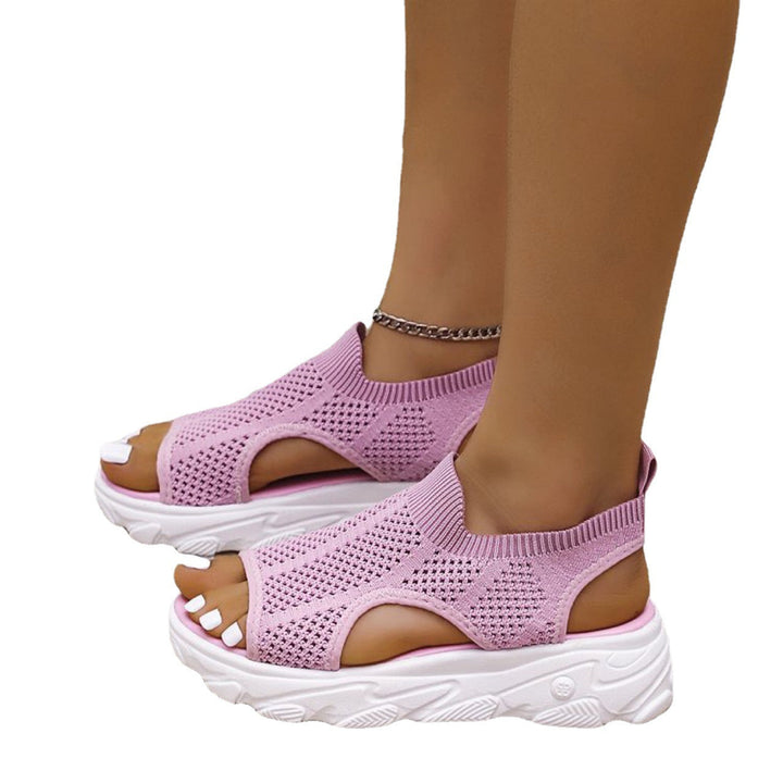 Damen Sportliche Sneakers mit atmungsaktivem Mesh-Obermaterial Drune