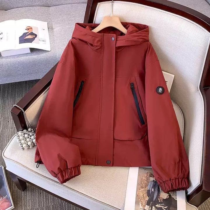 Damen sportliche Übergangsjacke mit praktischem Kapuzen-Design Drune