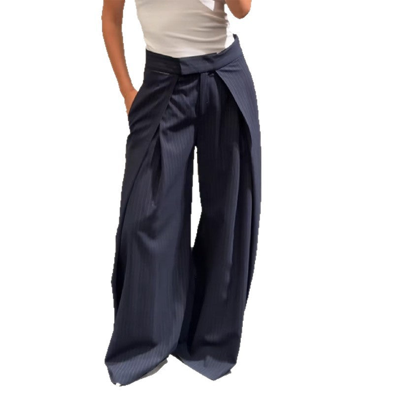 Damen elegante weite Stoffhose Drune