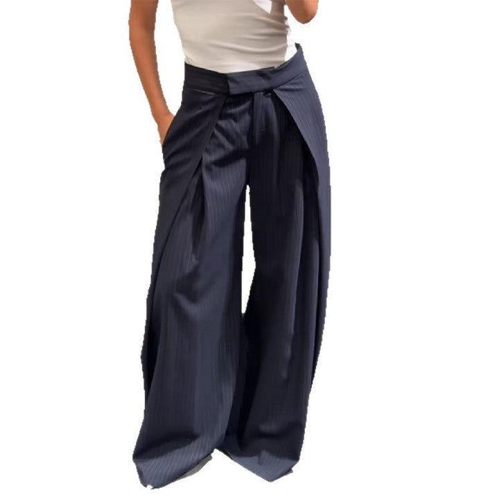 Damen elegante weite Stoffhose Drune
